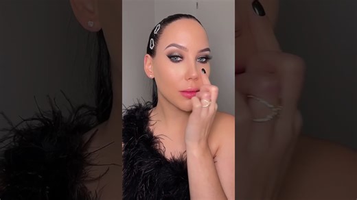 Glowy holiday makeup look #shorts