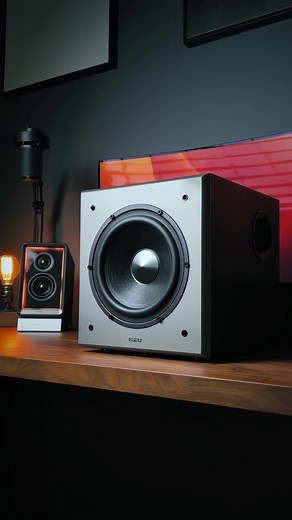 Adding a subwoofer to the home setup 🔥 Edifier T5 from @Edifier Global #desksetup #speakers #edifier #homeoffice #workfromhome