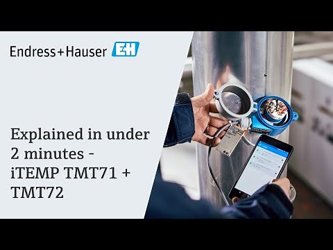 Bluetooth temperature transmitters iTEMP TMT72 / TMT71 | explained in under 2 minutes