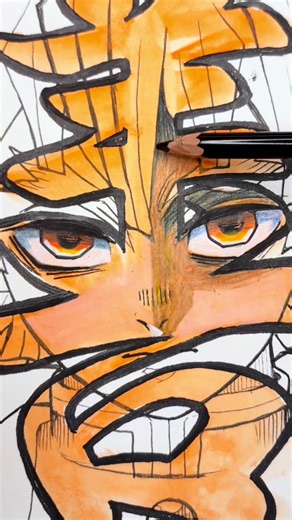 Drawing Zenitsu with Posca Markers - Anime Art Tutorial
