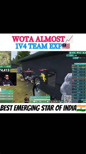 IT'S ALMOST WOTA 1V5📈🇮🇳🥶 TO TEAM EXPAND🇲🇾☠️📈 BEST GAME EVER IN INTERNATIONAL LOBBY🥶🇮🇳💙🤯🫂 #s8ul #WOTA