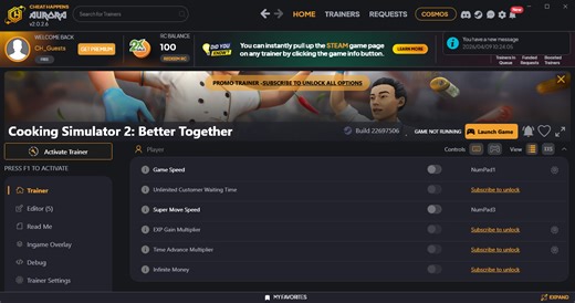 Cooking Simulator 2: Better Together Trainer  11 v22697506 (Cheat Happens)