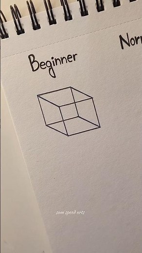How to Draw 3d Cube #art #drawing #artist #sketch