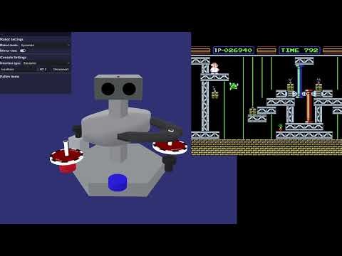 NES Gyromite Gameplay with Simulated R.O.B. (Robert)