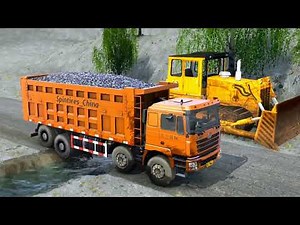 Amazing !!! Obstacle !!! Trucks vs Dangerous Roads | #spintires #mudrunner American Wilds Part-13