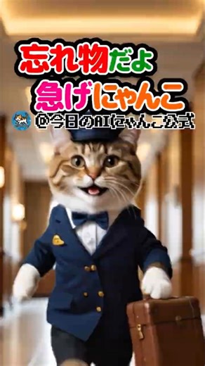 【全力🐾】「忘れ物」を届けたい、可愛すぎる🐈新人ベルボーイがヤバいww