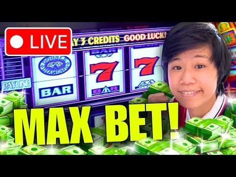 🔴LIVE: MAX BETTING High Limit Old School Slots! JACKPOT CHASE & BIG WIN BONUS HANDPAYS