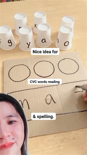 Reading CVC Words & Spelling Idea💖💕 #teacherlynsblog #diy #learningisfun #educational | Teacher Lyn's Blog