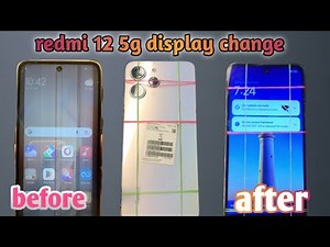 Redmi 12 display change and replacement