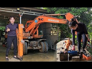 Excavator Repair: Manually Replace Excavator Hydraulic Seals and Bearings