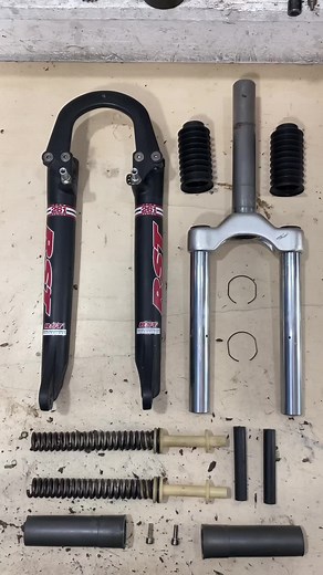 RST 261 overhaul. Watch the fully restored bike on my YouTube channel (link in bio) #mtb #restoration #vintagebike #bikebuild #bikerepair #bikeservice #bikerestoration #asmr