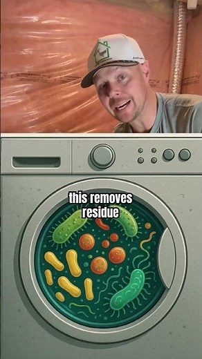 🧼 Deep clean your washing machine with one push of a button ⏺️ #tips #home #laundry