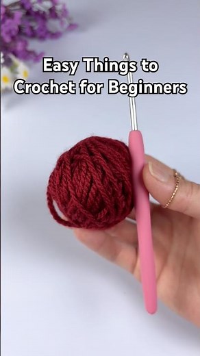 Easy 10 Minute Crochet Ideas 🌸 #crochet #crochetforbeginners #crochetflower