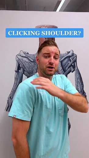 11K views · 208 reactions | Here’s how to fix your clicking shoulder 梁 try this effect shoulder stretch to reduce that shoulder clicking 掠 #clickingshoulders #shoulderpain #GetAdjustedNow #NYCchiro #LearnOnTikTok | The Daily News | Facebook