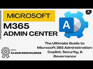 Microsoft 365 Admin Center Full Course: Manage M365 Like a Pro (2026) #m365admin