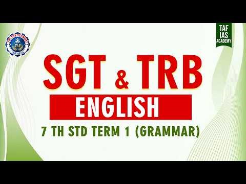 TET | ENGLISH 7TH STD | TAF