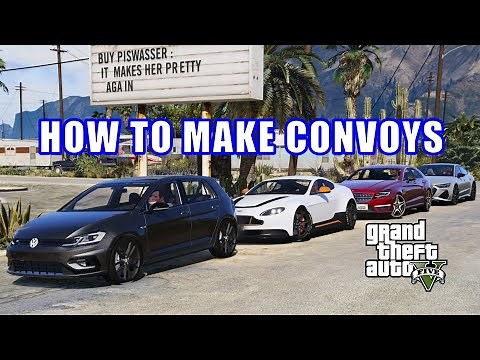 How to make convoy in GTA V tutorial | GTA V Mods