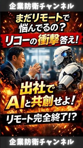 【逆説】なぜ今、リコーは『出社』を勧めるのか!? #リコー #働き方改革 #出社回帰 #AI活用 #中小企業経営 #DX推進 #採用戦略 #生産性向上 #組織づくり