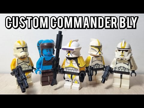 How to make a Custom Commander Bly minifigure! [Lego Star Wars]