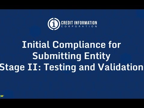 CIC Technical Training: Stage II Testing and Validation