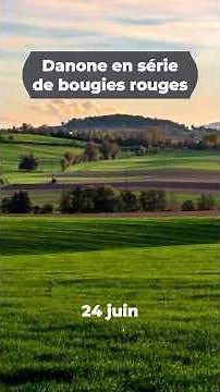 Danone en série de bougies rouges