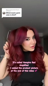 1.2K views · 40 reactions | Sink your teeth into this bold and beautiful look! 率‍♀️ @hanathewifey is slaying in our Vampire Red shade  Shop now at our #LinkInBio ❤️ | Manic Panic | Facebook