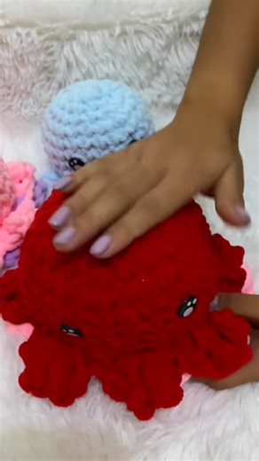crochet reversible octopus plushie by HanJels Arts & Crafts #crochetplushie #crochetoctopus | Cherry Lorenzo Caduada