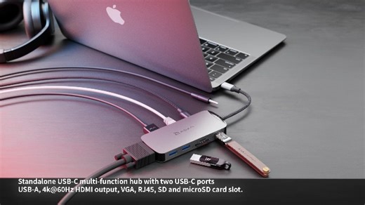 Watch ADAM elements CASA HUB X USB-C 3.1 10-in-1 Port Hub on Amazon Live