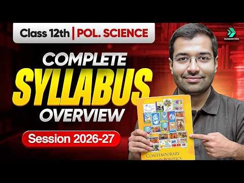 Class 12 Political Science Syllabus 2026-27 | CBSE Class 12th Official Board Syllabus