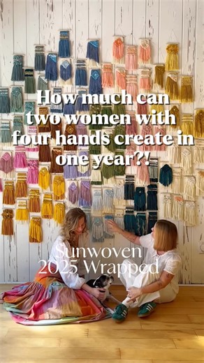 Erin Barrett on Instagram: "Sitting here this morning and tallying up everything Abby & I have done in 2025 is making me so emotional. What an honor to create work that people want to purchase and hang in their homes. It never gets old, and never goes unappreciated. 🌈"