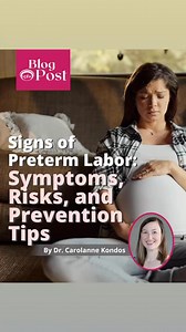 💓 Preterm labor is labor that begins before 37 weeks of pregnancy. At that stage, babies are still actively developing in the womb. In some cases, preterm labor can lead to premature birth - and the earlier the delivery, the greater the risk of medical problems. For expectant mothers, recognizing the signs of preterm labor can help ensure the best outcome for mom and baby. So can understanding the risk factors and prevention strategies that can help you take proactive steps. In her new blog pos