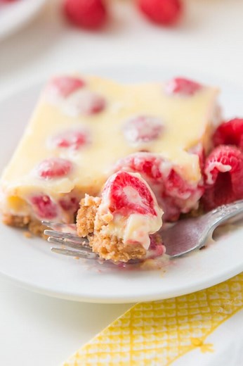 Lemon Raspberry Bars [  Video]