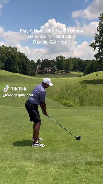 Playing Golf at Hamilton Mill Golf Club Hole 1