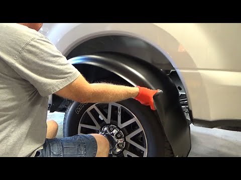 How To Install Husky Wheel Well Guards On a Ford F250 Super Duty