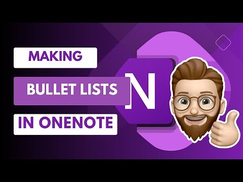 Easily Create Bullet Lists in OneNote with Keyboard Shortcuts
