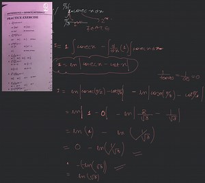 MATHEMATICS > DEFINITE INTEGRALS PRACTICE EXERCISE 1. \int_{\pi... | Filo