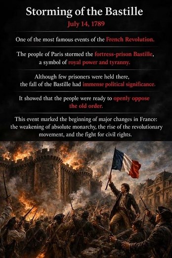 Storming of the Bastille #history #shorts #historyfacts