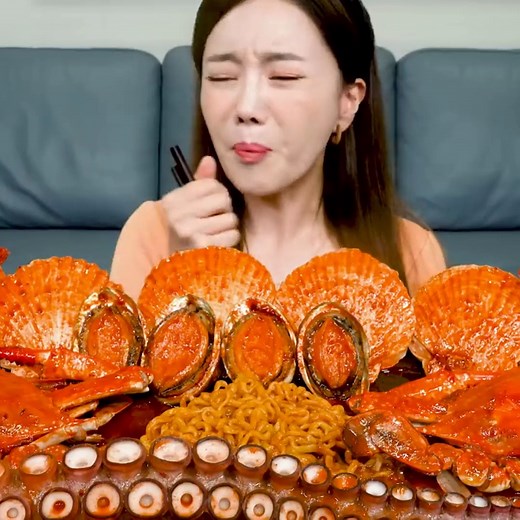 129K views · 5.2K reactions | Super Giant Octopus Leg ! FLEX Amazing Seafood Boil Recipe Mukbang | Boki ASMR Show | Facebook