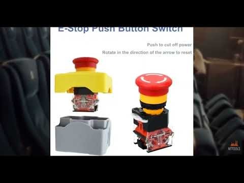 Review - Emergency Stop Button Switch E-Stop Momentary Shut Off Red PushButton Switches 1