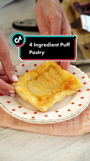 Easy 4 Ingredient Puff Pastry Recipe with Honey and Fruit