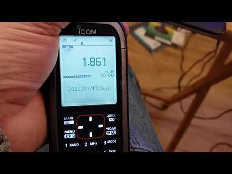 Icom IC R30 on 160 meters LSB using W6LVP Magnetic loop antenna