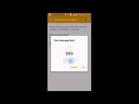 Delete old messages on android