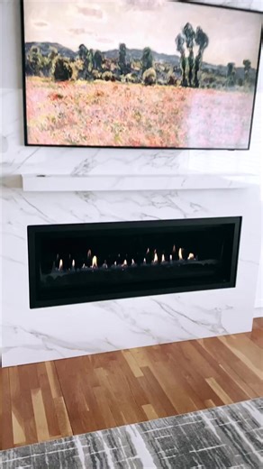 Living space transformed with our latest #gasfireplace installation! #livingroom#fireplace #homeinspo #linearfireplace #homerenovation