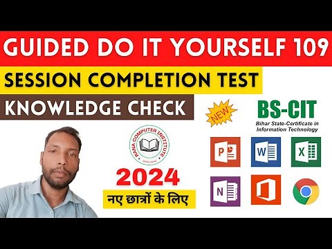GUIDED DO-IT-YOURSELF SESSION 109 | BS-CIT SESSION 55 [HINDI]