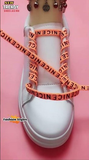 How to tie a sports shoe laces? Shoe lacing styles #shorts #shoeslacestyles
