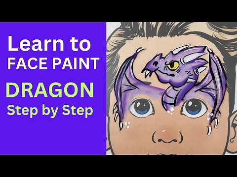 How to face paint a Dragon - Dragon Face Paint Tutorial