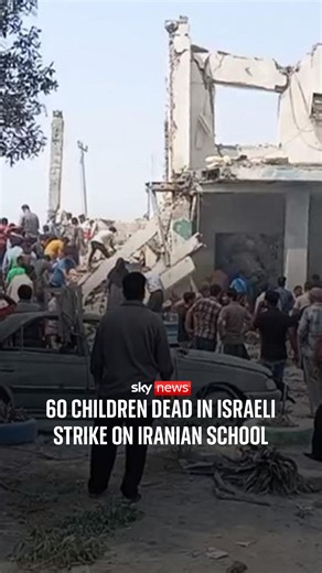 The Iranian health ministry said that an Israeli strike on Minab Girls' Primary School has killed 60 children, with an unknown number under the rubble. Iranian foreign minister Abbas Araghchi adds on X that 'these crimes against the Iranian people will not go unanswered'. 🔗 https://trib.al/3ni52vu | Sky News