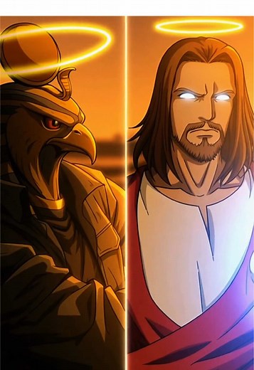 God Ra vs Jesus: Epic Anime Showdown