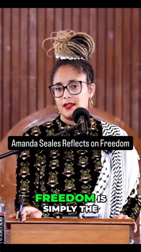 Black With No Chaser on Instagram: "In the powerful conversation and convening at Tougaloo College for the 3rd installment of the Voices for a Just World Series, Artistic Intellectual, Amanda Seales dropped many gems including this one on her perspective of what freedom is. Reflecting much on what it takes to make the decisions today to become the ancestors who will help guide generations tomorrow- her thoughtful reflections about how we get free, together, resonated deeply with the audience. Co