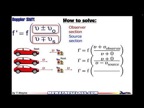 Doppler Shift Adjusting the Formula